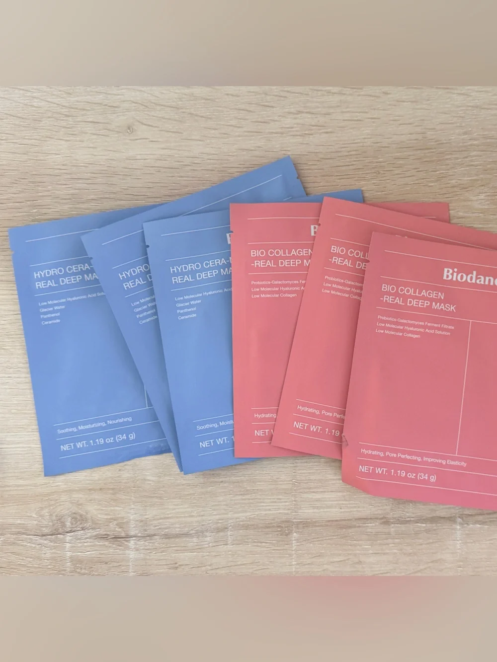 Biodance Bio Collagen & Hydro Cera Sheet Masks - Blue & Coral Pack